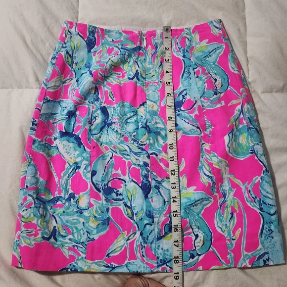lilly pulitzer skirt Lobsters In Love Print Lined READ SIZE 4 - Picture 7 of 8
